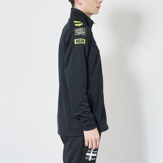 サッカー部　ヒュンメル　ジャージ　ブラック ヒュンメル ジャージ ジャケット メンズ hummel フルジップトップ
