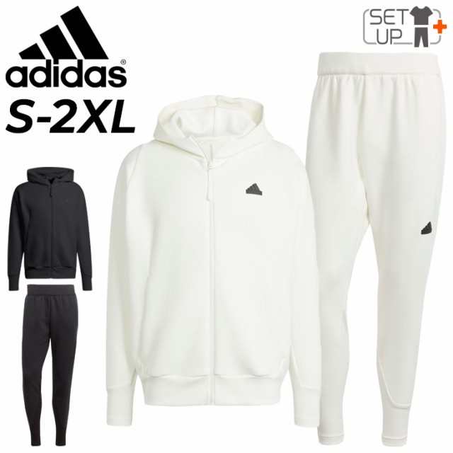 アディダス スウェット メンズ 上下 adidas Z.N.E. プレミアム トラックジャケット パーカー パンツ セットアップ トレーニング  スポーツウェア ウエア 上下組 吸汗速乾 メンズウェア 白 黒 モノトーン 男性用 スウェジャー ブランド  アパレル/IKU93-IKU95の通販はau PAY ...