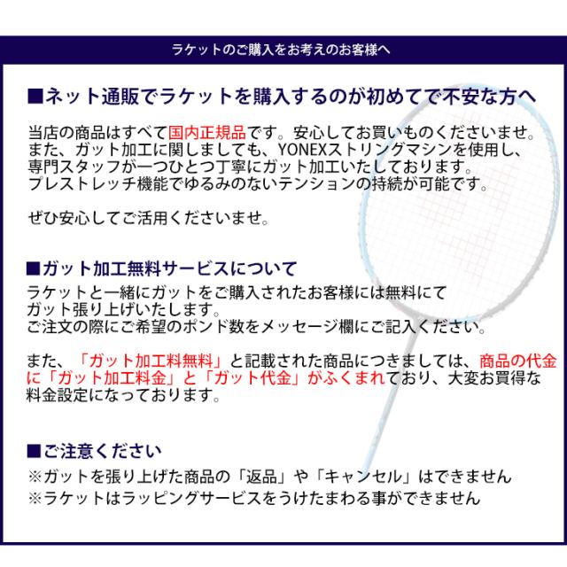 ヨネックス バドミントンラケット YONEX ナノフレア111 ガット無料＋
