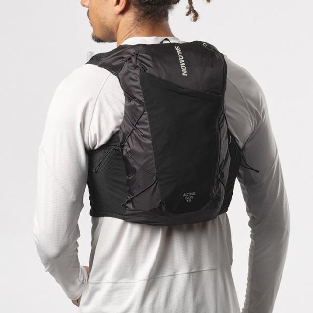 サロモン ランニングベスト フラスク付 SALOMON ACTIVE SKIN 12 メンズ