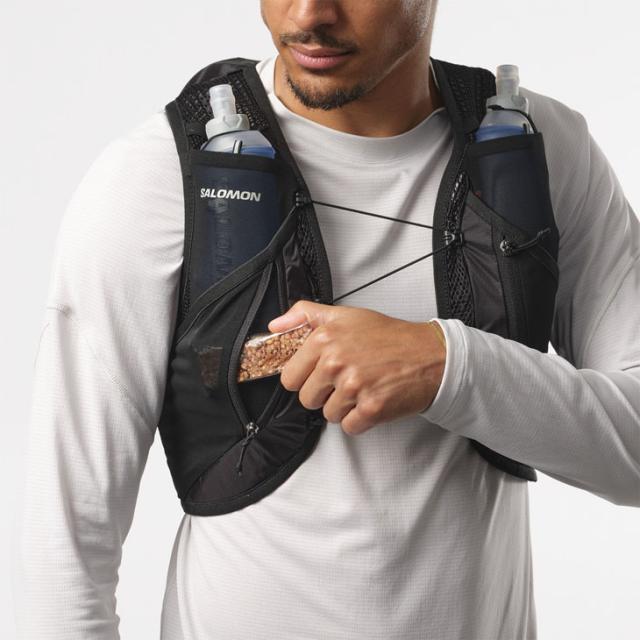サロモン ランニングベスト フラスク付 SALOMON ACTIVE SKIN 12 メンズ