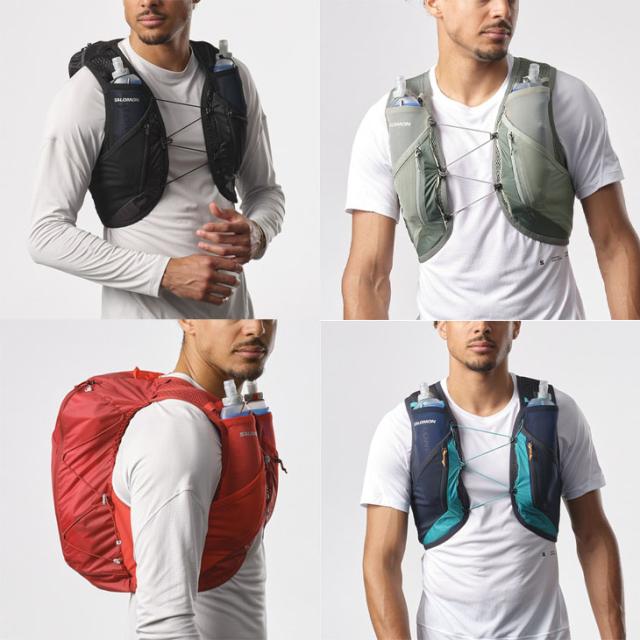 サロモン ランニングベスト フラスク付 SALOMON ACTIVE SKIN 12 メンズ