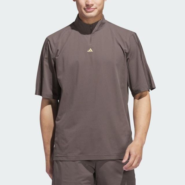 アディダス 半袖シャツ モックネック メンズ ゴルフウェア adidas GOLF ULT365 ツイストニット ピケルーズフィット ジップモック 男性 紳士用 ゴルフシャツ メンズウェア ゴルフポロ 服 スポーツウェア ウェア 春夏 ブランド アパレル/KOV88の通販は