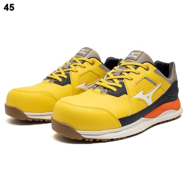 ミズノ 作業靴 3E相当 メンズ ワーキングシューズ 安全靴 mizuno オールマイティ HW2 11L ひも靴 ローカット 大きいサイズ 衝撃吸収 耐滑 建設業 製造業 運輸業 プロテクティブスニーカー JSAA規格 普通作業用 A種 認定品 ブランド くつ/F1GA2400_2