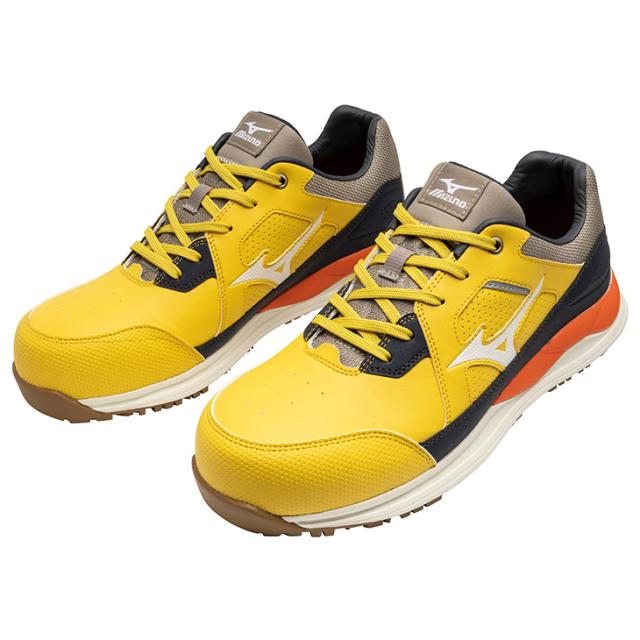 ミズノ 作業靴 3E相当 メンズ ワーキングシューズ 安全靴 mizuno オールマイティ HW2 11L ひも靴 ローカット 大きいサイズ 衝撃吸収 耐滑 建設業 製造業 運輸業 プロテクティブスニーカー JSAA規格 普通作業用 A種 認定品 ブランド くつ/F1GA2400_9