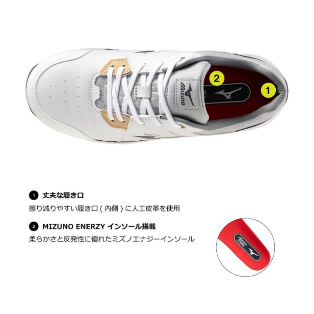 ミズノ 作業靴 3E相当 メンズ ワーキングシューズ 安全靴 mizuno オールマイティ HW2 11L ひも靴 ローカット 大きいサイズ 衝撃吸収 耐滑 建設業 製造業 運輸業 プロテクティブスニーカー JSAA規格 普通作業用 A種 認定品 ブランド くつ/F1GA2400_12