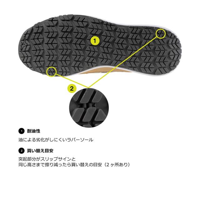 ミズノ 作業靴 3E相当 メンズ ワーキングシューズ 安全靴 mizuno オールマイティ HW2 11L ひも靴 ローカット 大きいサイズ 衝撃吸収 耐滑 建設業 製造業 運輸業 プロテクティブスニーカー JSAA規格 普通作業用 A種 認定品 ブランド くつ/F1GA2400_14