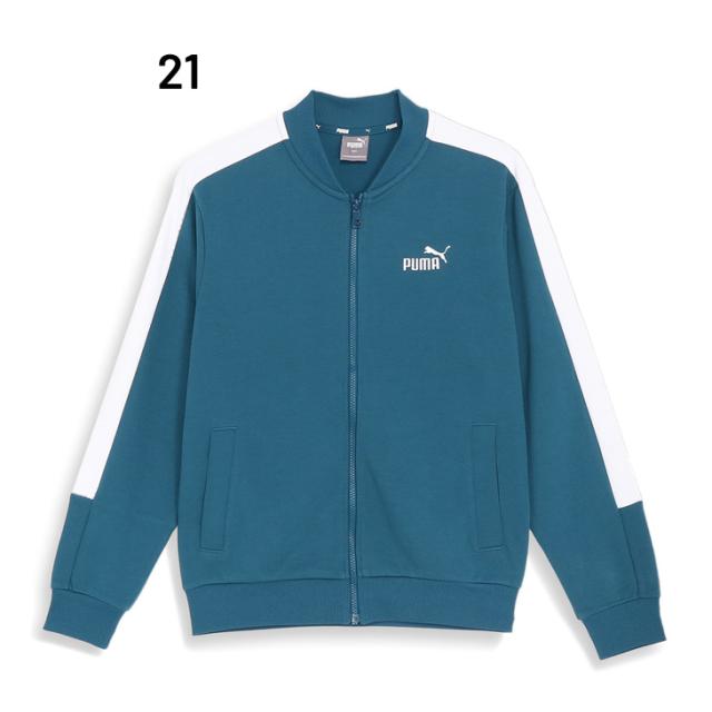 PUMA フード付きジャージ XL グレー/水色 680664-1.jpg
