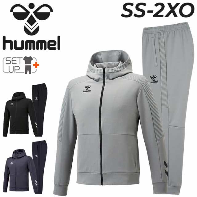 ヒュンメル スウェット メンズ 上下 hummel ジップパーカー パンツ セットアップ トレーニングウェア 上下組 大きいサイズ 男性 吸汗速乾