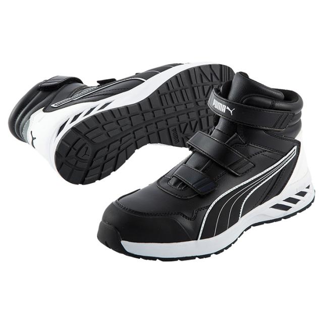 プーマ メンズ ワークシューズ 作業靴 PUMA SAFETY ライダー2.0・ミッド 安全靴 セーフティーシューズ ミドルカット ミッドカット 先芯 衝撃吸収 耐油 軽量 面ファスナー JSAA規格 A種 プロスニーカー 男性 建設 工場 DIY Rider 2.0 Low ブランド くつ/rider20mid