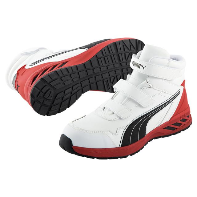 プーマ メンズ ワークシューズ 作業靴 PUMA SAFETY ライダー2.0・ミッド 安全靴 セーフティーシューズ ミドルカット ミッドカット 先芯 衝撃吸収 耐油 軽量 面ファスナー JSAA規格 A種 プロスニーカー 男性 建設 工場 DIY Rider 2.0 Low ブランド くつ/rider20mid