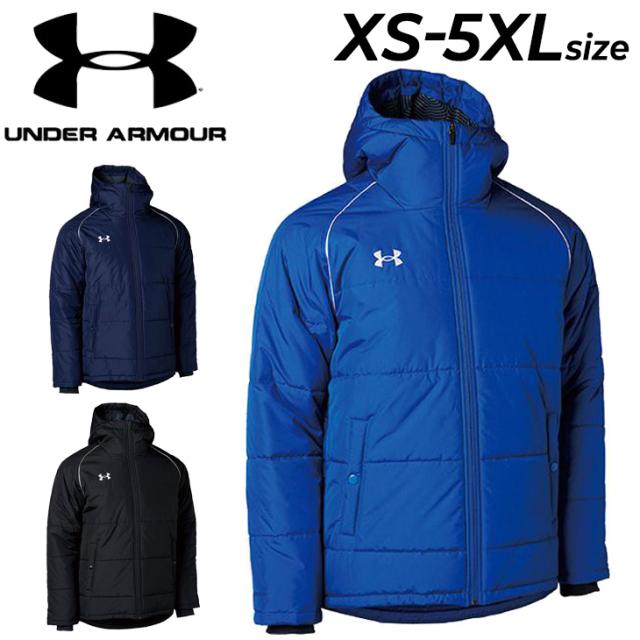 アンダーアーマー 中綿ジャケット メンズ ユニセックス UNDER ARMOUR UAチーム インサレート ルーズ 防寒 アウター 大きいサイズ はっ水 防風 軽量 スポーツウェア フード付き ジャンバー コート ブランド アパレル/1381848【取寄】【ギフト不可】【返品不可】