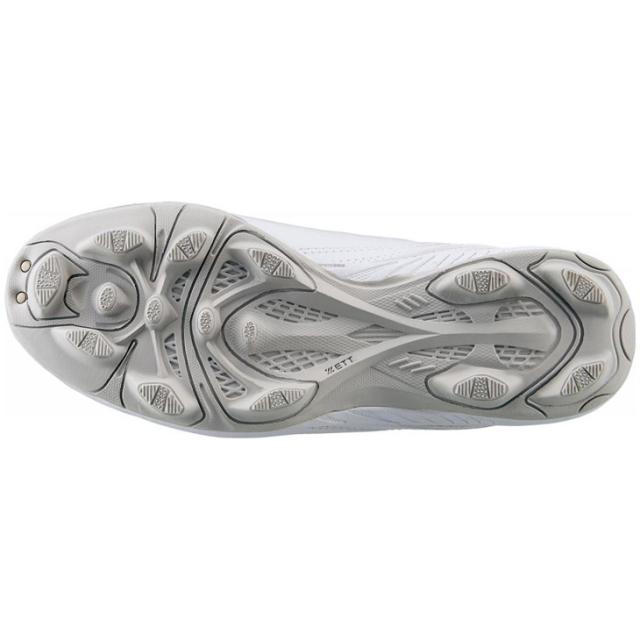 ZETT ホワイトスパイクシューズ ZETT 野球 トレーニングシューズ