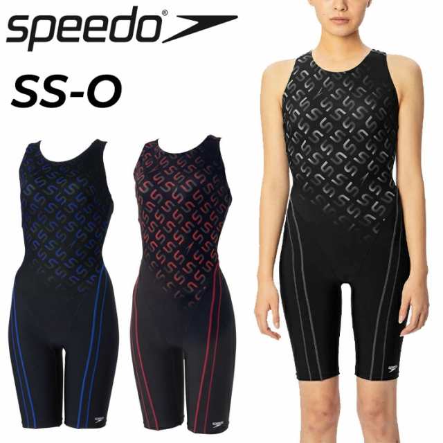 スピード フィットネス水着 レディース スイムウェア SPEEDO Loosen モノグラム ジャパン ルースン ニースキン 4分丈 オールインワン 縫