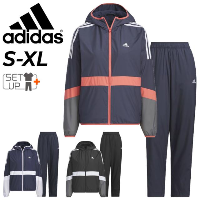 アディダス ウィンドブレーカー レディース 上下 adidas W TEAM ウーブン ジャケット ロングパンツ セットアップ 裏起毛トリコット 保温 防風 ウインドブレーカー 上下組 女性 スポーツウェア ウィンドジャケット ウィンドパンツ ブランド アパレル/KTX57-KTX58 ウインドアップウェア上下セット