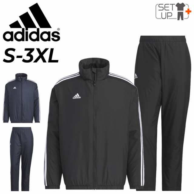 アディダス トレーニングウェア メンズ 上下 adidas M MH 3S中綿ウォーマー ジャケット ロングパンツ セットアップ 裏起毛 防寒用 上下組