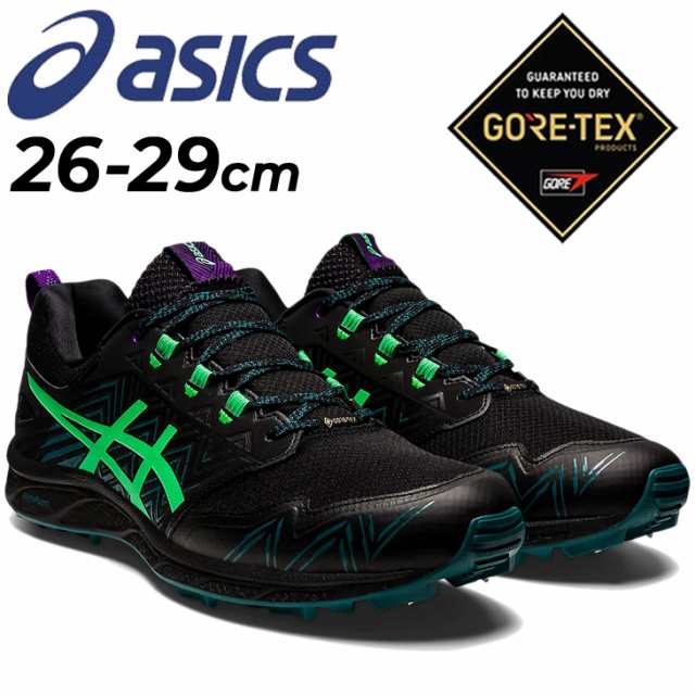 アシックス メンズ トレイルランニングシューズ GORE-TEX 防水 asicsGEL-FUJISETSU 3 G-TX ローカット ひも靴 ゴアテックス スポーツシュ