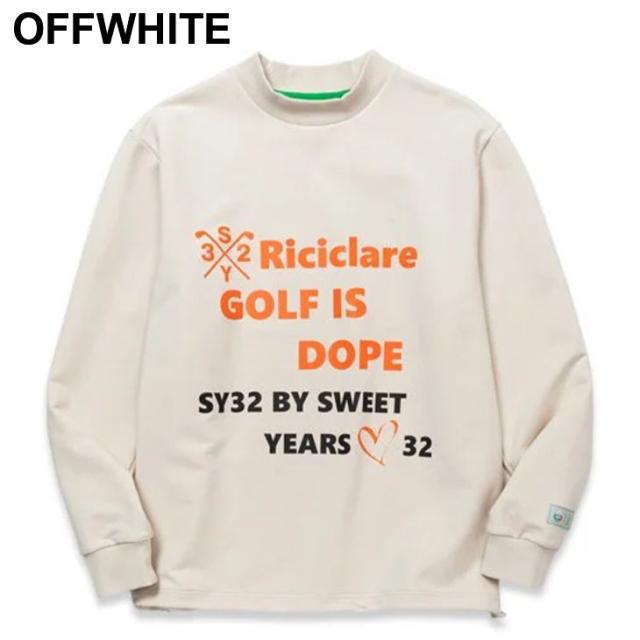 SY32 スウィートイヤーズ 長袖 スウェットシャツ メンズ ゴルフウェア SY32 BY SWEET YEARS GOLF モックネック ストレッチ ゴルフシャツ 裏毛 スエット トップス 男性 紳士用 モックシャツ 服 ブランド RICICLARE STRETCH INLAY MOCK アパレル/SYG-24ARIC003_2