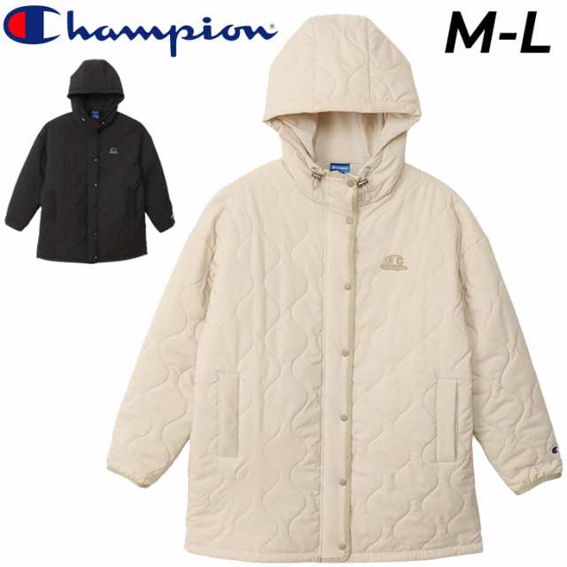 チャンピオン 中綿ジャケット レディース Champion ジップフーデッドジャケット Bonding Boa ストレッチ 保温 撥水 防風 女性用 アウター