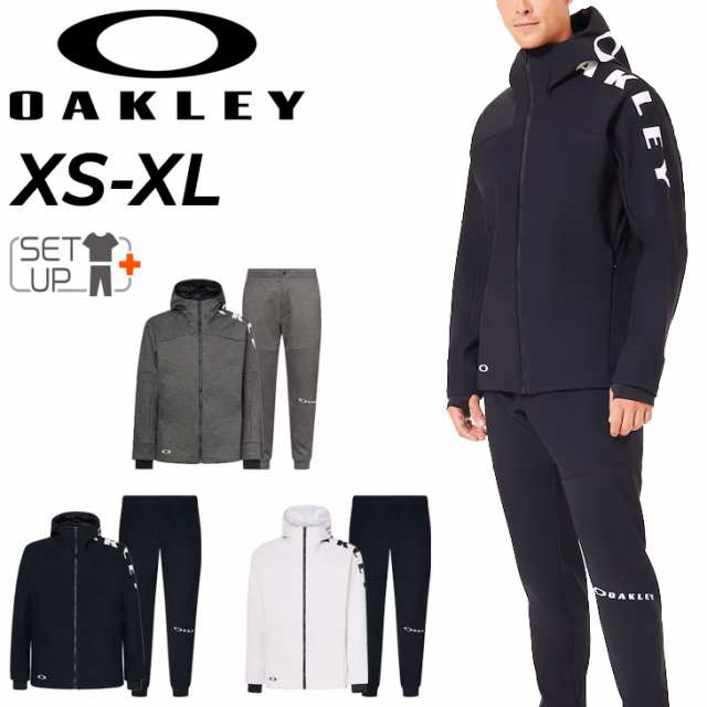 オークリー トレーニングウェア メンズ 上下 OAKLEY フーディジャケット ロングパンツ セットアップ はっ水 防風 保温 ストレッチ スポー