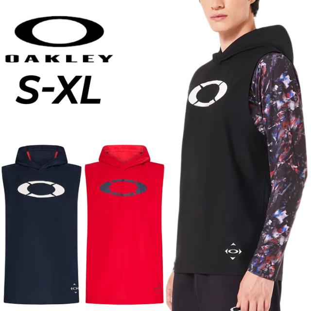 オークリー パーカー ノースリーブ メンズ OAKLEY Striking Lt Knit Ns Hoody 6.0 ニットフーディー 薄手 プルオーバー トレーニング スポーツウエア 袖なし スリーブレス ベスト トップス 男性 メンズウエア 服 ブランド アパレル 黒 赤 ネイビー 紺色/FOA407097の通販は 5,680円