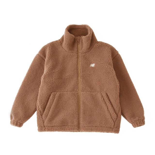 ニューバランス キッズ ジュニア ボアジャケット Newbalance 130-160cm 防寒用 アウター 子供服 保温性 ウェア 子ども用 上着 ジャンバー ブラウン系 茶色 男の子 女の子 スポーティ シンプル もこもこ 秋冬 服 ブランド アパレル/ABJ45510-GINの通販は 6,603円