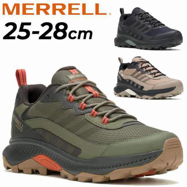 メレル メンズ アウトドアシューズ MERRELL SPEED STRIKE 2 WATERPROOF ローカット 防水 透湿 登山靴 トレッキング ハイキング 山登り 男