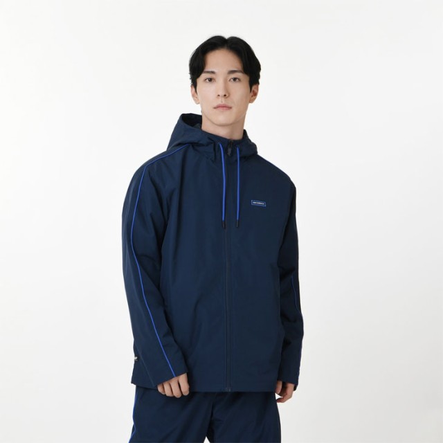 ニューバランス ウィンドブレーカー メンズ Newbalance Essentials 裏起毛トリコット ウインドジャケット 長袖 フルジップ フーディ スポーツウェア 男性用 アウター ウーブンジャケット ウインドブレーカー 秋冬 上着 ブランド アパレル 紺 ネイビー/AMJ33505-NNYの通販は