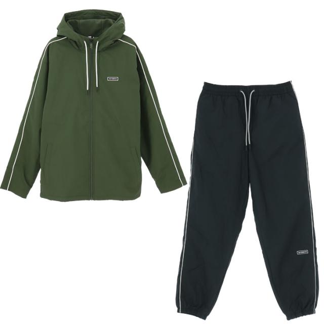 ニューバランス ウィンドブレーカー メンズ 上下 Newbalance 裏起毛トリコット ウインドジャケット ウインドパンツ スポーツウェア 男性用 セットアップ ウインドブレーカー 秋冬 裏起毛 上下組 ブランド アパレル 黒 緑/AMJ33505-AMP33506-KOの通販は