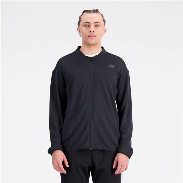 ニューバランス トレーニングジャケット ジャージ メンズ Newbalance Tenacity グリットジャケット スポーツウェア ウエア ジャージー 吸汗速乾 男性用 アウター 黒 ブラック メンズウェア 上着 ブランド アパレル/MJ33129-BK