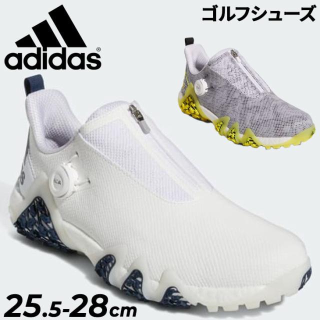 アディダス メンズ ゴルフ スパイクレスシューズ adidas GOLF コードカオス22ボア ゴルフシューズ BOAシステム ダイヤル式 ローカット 防水加工 男性 紳士用 レギュラーフィット CODECHAOS 22 BOA ブランド スポーツシューズ くつ/LVL63-