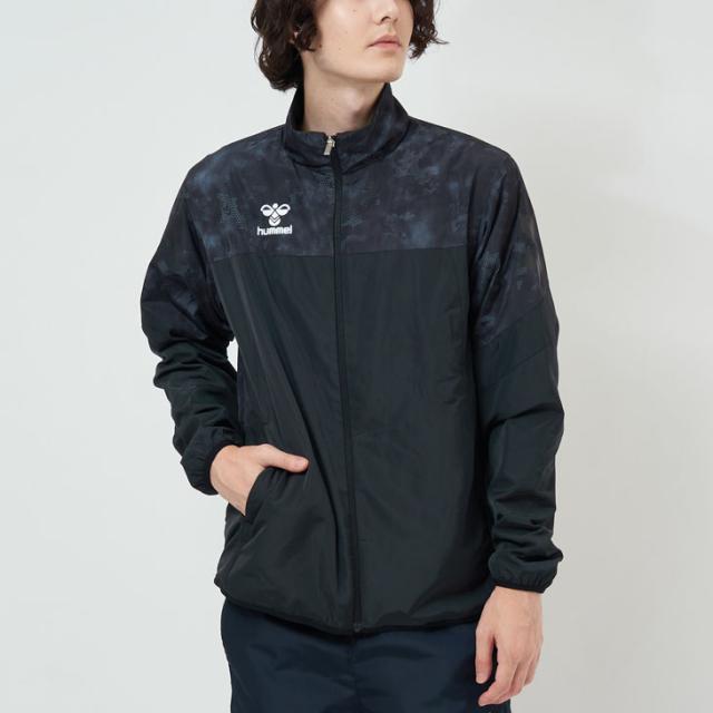 ヒュンメル FCスカル ウーブンフーデッドジャケット ＆ ボアテックパンツ XL ヒュンメル ウィンドブレーカー メンズ 上下 hummel 裏