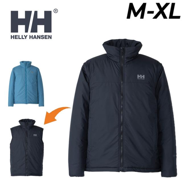 ヘリーハンセン 中わたジャケット メンズ ユニセックス HELLYHANSEN イェラグインサレーションジャケット 中綿 ベスト 2WAY 防寒 アウター 保温 はっ水 アウトドアウェア 登山 トレッキング ハイキング タウン 男性 ジャンバー ブランド アパレル/HH12468