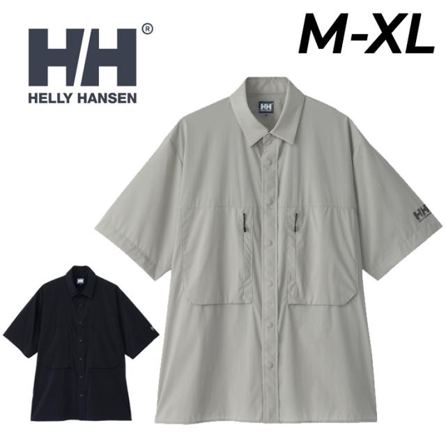ヘリーハンセン 半袖シャツ ウインドシェル メンズ ユニセックス HELLYHANSEN パーテックス ウィンドシャツ アウトドアウェア ウエア 防風 通気性 はっ水 軽量 登山 キャンプ 海 マリン セーリング デイリー 羽織り ナイロン 服 ブランド アパレル/HH42400