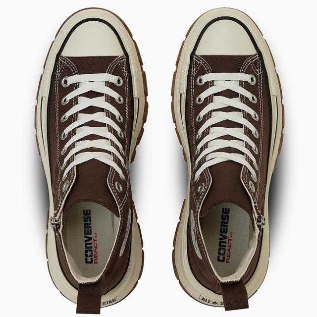 コンバース スニーカー レディース 厚底 靴 converse オールスター アール トレックウエーブ Z HI ハイカット ジッパー シューズ 女性 レディーススニーカー ブルー ブラウン 婦人靴 おしゃれ ブランド ALL STAR(R)TREKWAVE Z HI くつ/3131419_6