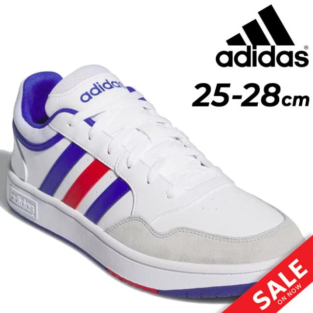アディダス スニーカー メンズ adidas HOOPS 3.0 シューズ スポーティ ローカット 3ストライプス メンズシューズ 男性用 運動靴 普段履き 紳士靴 ブランド くつ/IH0335の通販は 4,941円