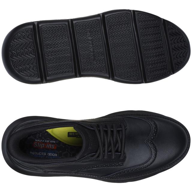 スケッチャーズ メンズ レザーシューズ スリップインズ SKECHERS GARZA