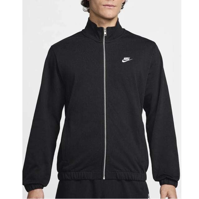 ナイキ スウェットジャケット 長袖 メンズ NIKE クラブ ニットジャケット スポーツウェア アウター フルジップ スエット 黒 男性用 デイリー  シンプル 普段使い スウェットジャージ 羽織り 服 ブランド アパレル/FQ3427-010