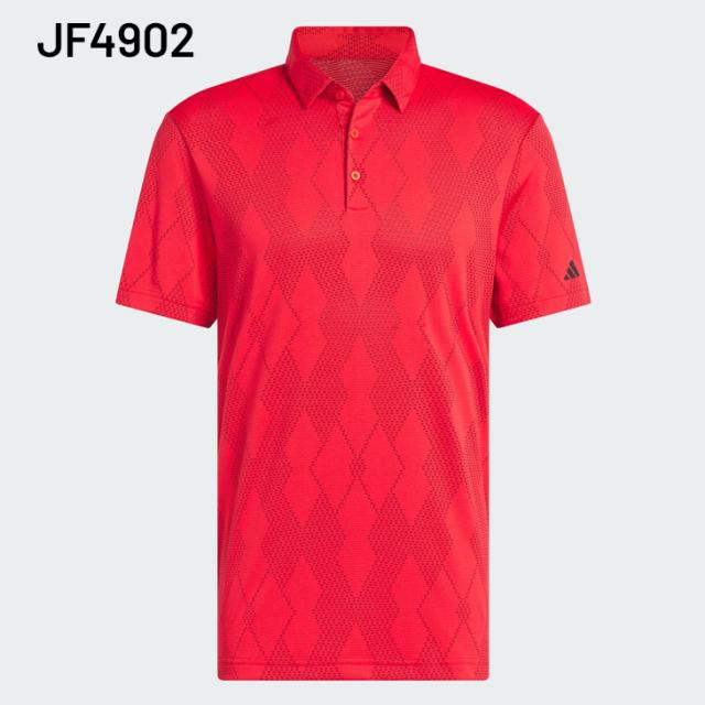 アディダス 半袖 ポロシャツ メンズ ゴルフウェア adidas GOLF メッシュアーガイル 半袖シャツ 総柄 ポロ襟 アーガイル柄 ゴルフシャツ 男性 紳士用 ゴルフポロ トップス おしゃれ レッド ホワイト ネイビー 春夏 服 スポーツウエア ブランド アパレル/KUH63の通販は