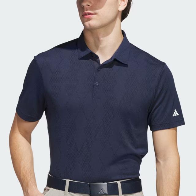 アディダス 半袖 ポロシャツ メンズ ゴルフウェア adidas GOLF メッシュアーガイル 半袖シャツ 総柄 ポロ襟 アーガイル柄 ゴルフシャツ 男性 紳士用 ゴルフポロ トップス おしゃれ レッド ホワイト ネイビー 春夏 服 スポーツウエア ブランド アパレル/KUH63の通販は