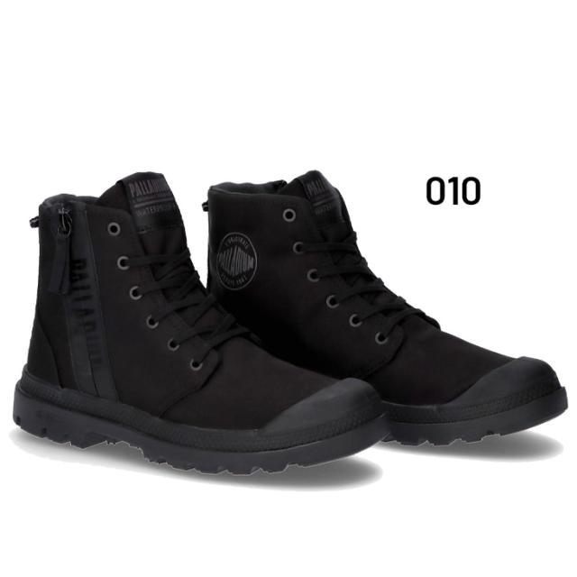 パラディウム ハイカットスニーカー メンズ PALLADIUM PAMPA HI SEEKER2 LT+WP+ サイドジップ ファスナー 男性用 シューズ ウォータープルーフ おしゃれ 黒 メンズスニーカー 紳士靴 ブランド パンパ ハイ シーカー くつ/74406_1