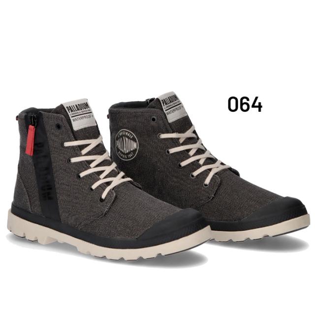 パラディウム ハイカットスニーカー メンズ PALLADIUM PAMPA HI SEEKER2 LT+WP+ サイドジップ ファスナー 男性用 シューズ ウォータープルーフ おしゃれ 黒 メンズスニーカー 紳士靴 ブランド パンパ ハイ シーカー くつ/74406_2
