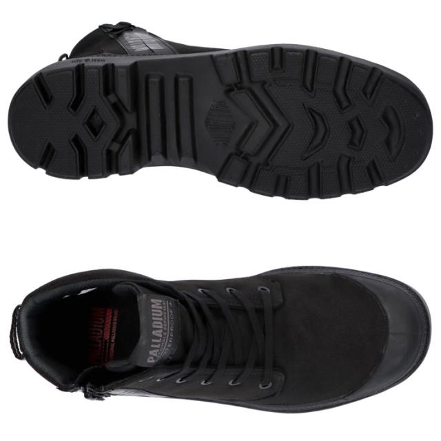パラディウム ハイカットスニーカー メンズ PALLADIUM PAMPA HI SEEKER2 LT+WP+ サイドジップ ファスナー 男性用 シューズ ウォータープルーフ おしゃれ 黒 メンズスニーカー 紳士靴 ブランド パンパ ハイ シーカー くつ/74406_7