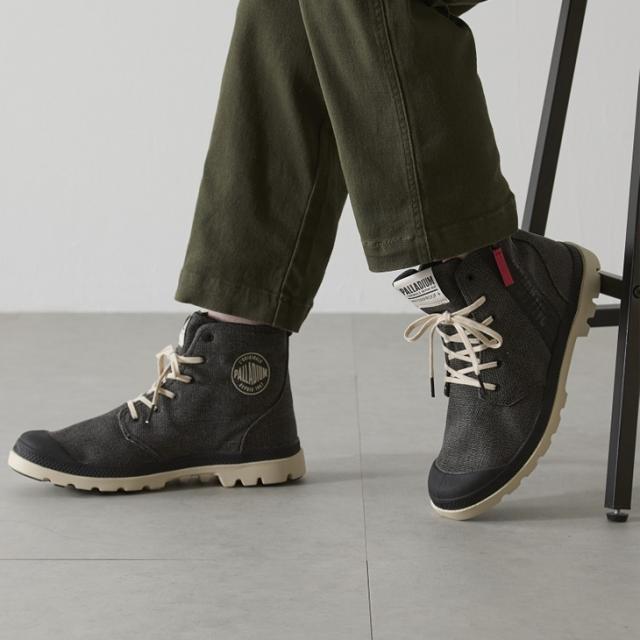 パラディウム ハイカットスニーカー メンズ PALLADIUM PAMPA HI SEEKER2 LT+WP+ サイドジップ ファスナー 男性用 シューズ ウォータープルーフ おしゃれ 黒 メンズスニーカー 紳士靴 ブランド パンパ ハイ シーカー くつ/74406_8