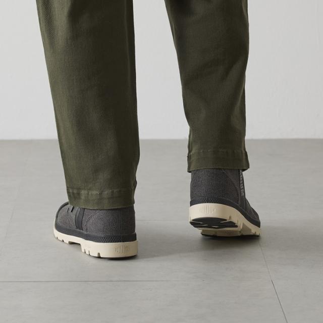 パラディウム ハイカットスニーカー メンズ PALLADIUM PAMPA HI SEEKER2 LT+WP+ サイドジップ ファスナー 男性用 シューズ ウォータープルーフ おしゃれ 黒 メンズスニーカー 紳士靴 ブランド パンパ ハイ シーカー くつ/74406_10