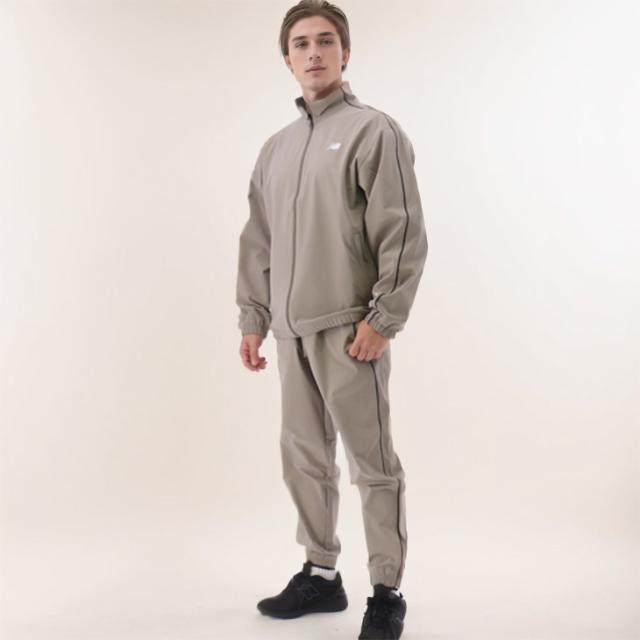 ニューバランス ウィンドブレーカー メンズ 上下 Newbalance ウーブン 長袖ジャケット ジョガー ロングパンツ セットアップ 吸汗速乾 トレーニング スポーツウェア 上下組 男性用 ウィンド上下 春夏 ブランド アパレル 大谷翔平選手/AMJ51504-AMP51205DOK