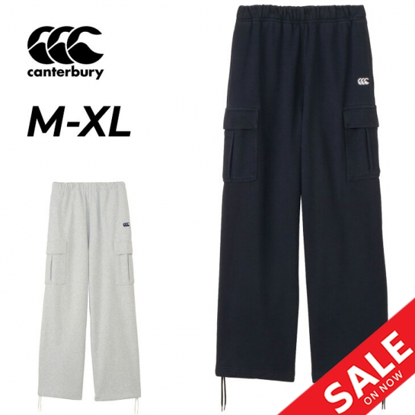 カンタベリー スウェットパンツ メンズ ユニセックス canterbury ヘビースウェット カーゴパンツ 裏毛 厚手 スエット ワイド ストレート ロングパンツ スポーティ ウェア ラグビー 服 ボトムス メンズパンツ 長ズボン ブランド アパレル/RA125108