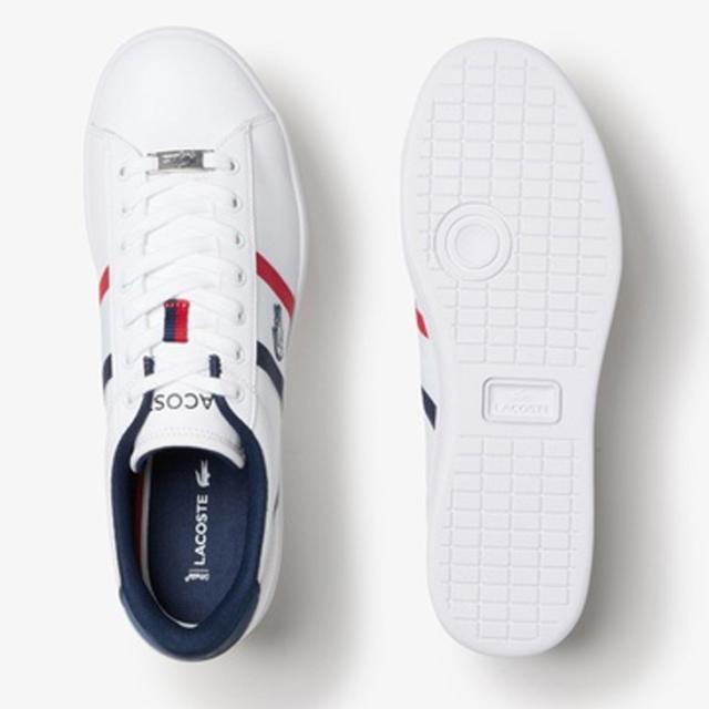 ラコステ メンズ スニーカー LACOSTE SPORT CARNABY SETCGR1251 AP SMA レザースニーカー 天然皮革 ローカット コートスタイル スポーティ わに ワニロゴ 男性 靴 メンズシューズ 大きいサイズ おしゃれ キレイめ 運動靴 ブランド くつ/49SMA0309_3