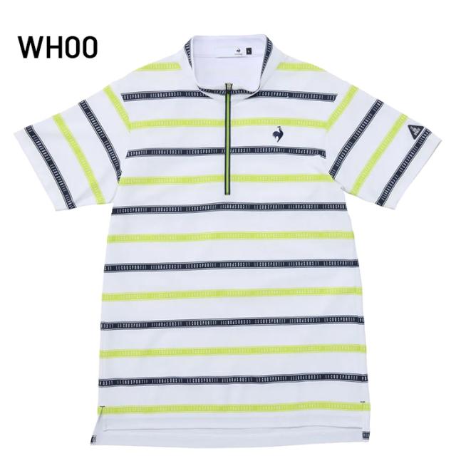 ルコック 半袖 ハーフジップシャツ メンズ ゴルフウェア le coq