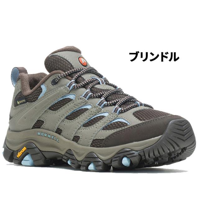 メレル アウトドアシューズ レディース MERRELL モアブ3 MOAB 3 SYNTHETIC GORE-TEX 防水 ハイキングシューズ 靴 ローカット 登山 トレッキング 女性用 ゴアテックス ヴィブラムソール レディースシューズ スニーカー ブランド くつ/MOAB3SY-GTW_3